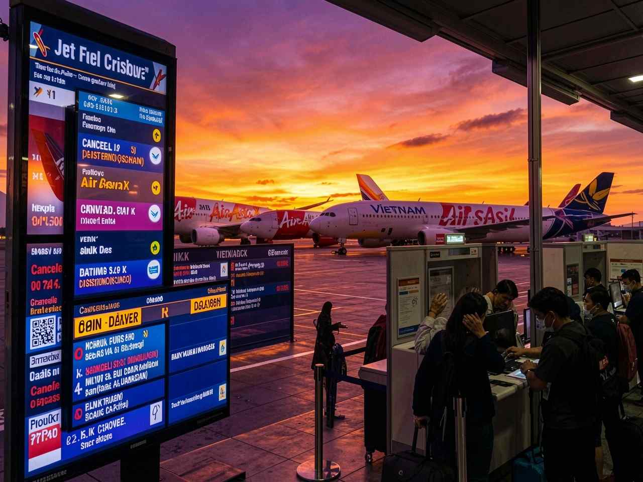 Vietnam airlines, airasia x, batik air malaysia, and air india are among the major airlines across asia grappling with the rising challenges of soaring jet fuel prices, triggered by the ongoing conflict in the middle east.