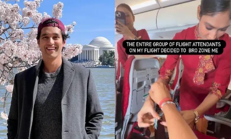 30,000 Feet, One Rakhi And A Viral ‘Bro Zoning’: Air India Crew’s Surprise For Writer Steals The Show