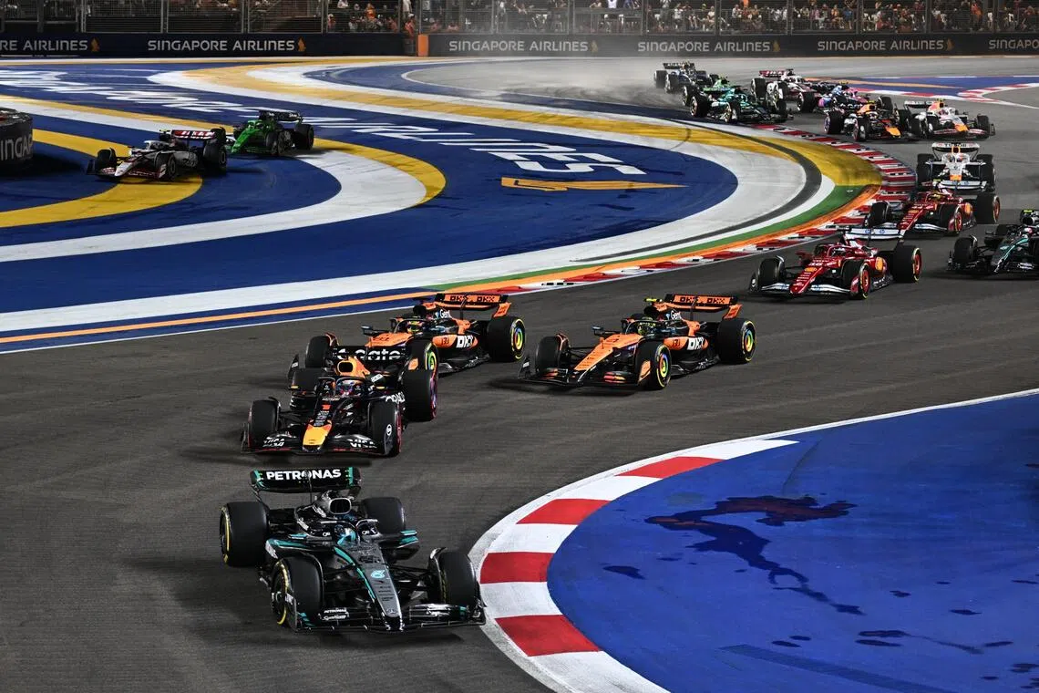 The Singapore Grand Prix takes place from Oct 9 to 11.